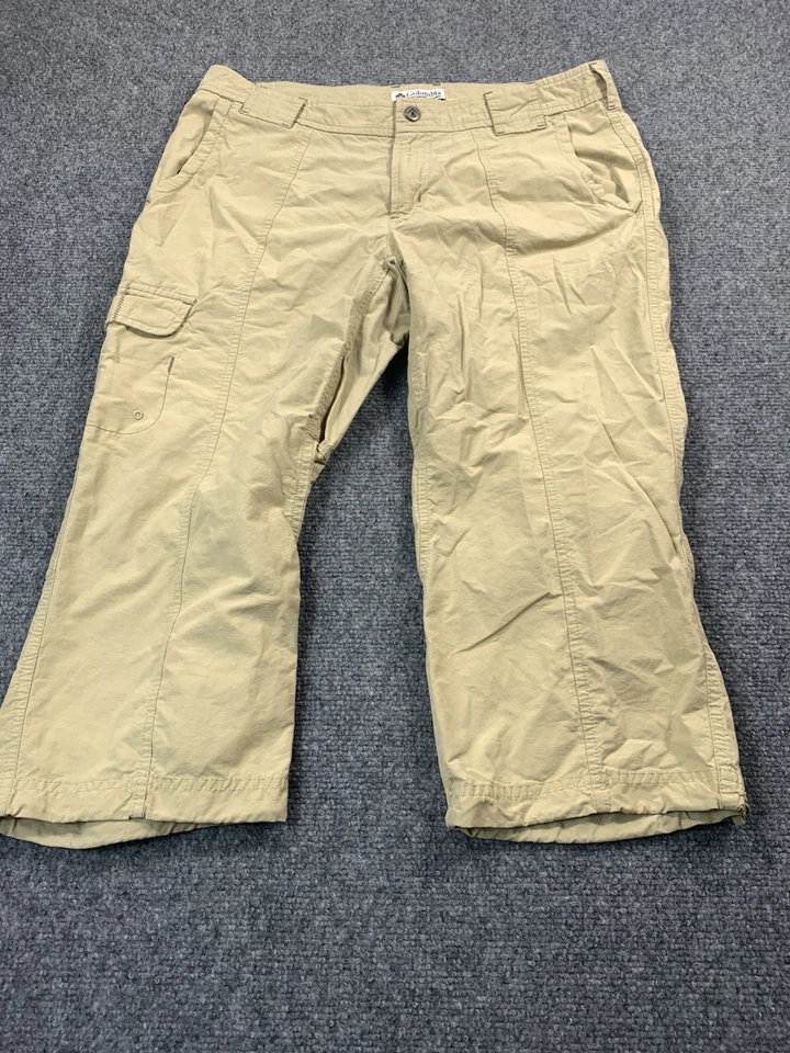 Pantalones Columbia Mujer 6 Beige Exterior Ligeros Capri Foto 2 de 4