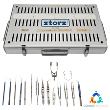 Ophthalmic ENT Microsurgical Instrument Set –Storz, Ambler, Katena, MSI 16 pcs