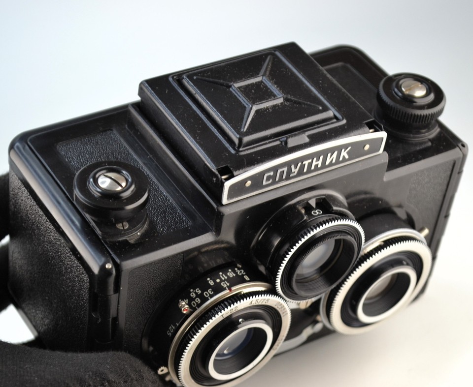 Kit Stéréo Sputnik 6x6 – Appareil Photo Lomographique Complet – Boîte D'origine