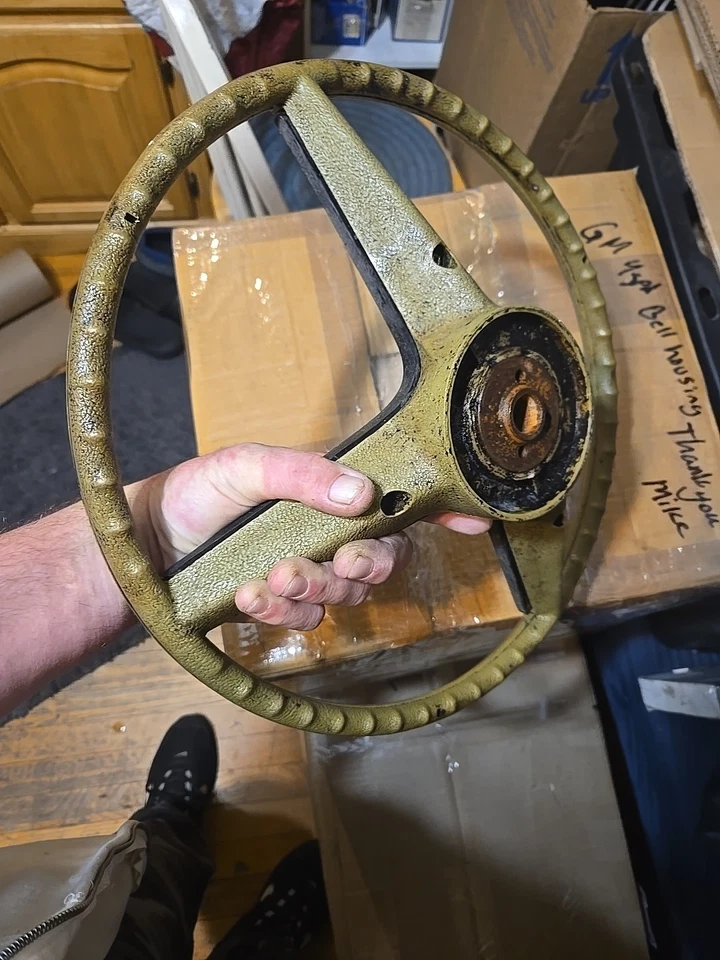 1969 - 1972 PONTIAC LEMANS GTO STEERING WHEEL FIREBIRD T/A Grand Prix Oem — 第 4/4 张图片