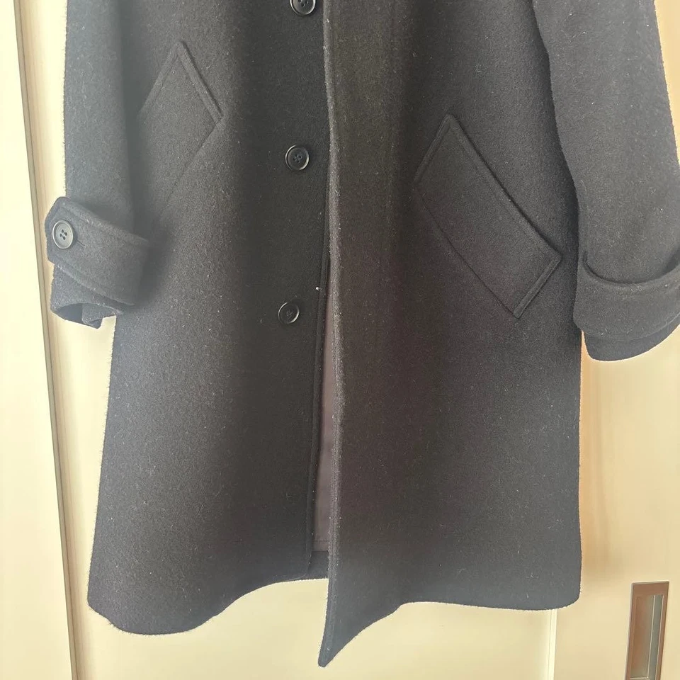 A.P.C. Wool Coat S Black Vintage Classic Outerwear Excellent Condition - Image 4 of 4