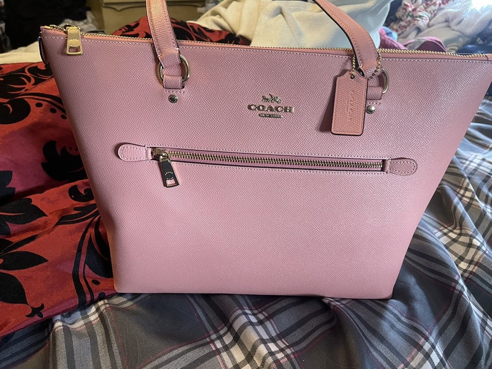 coach xgrn lth gllry tote Pink