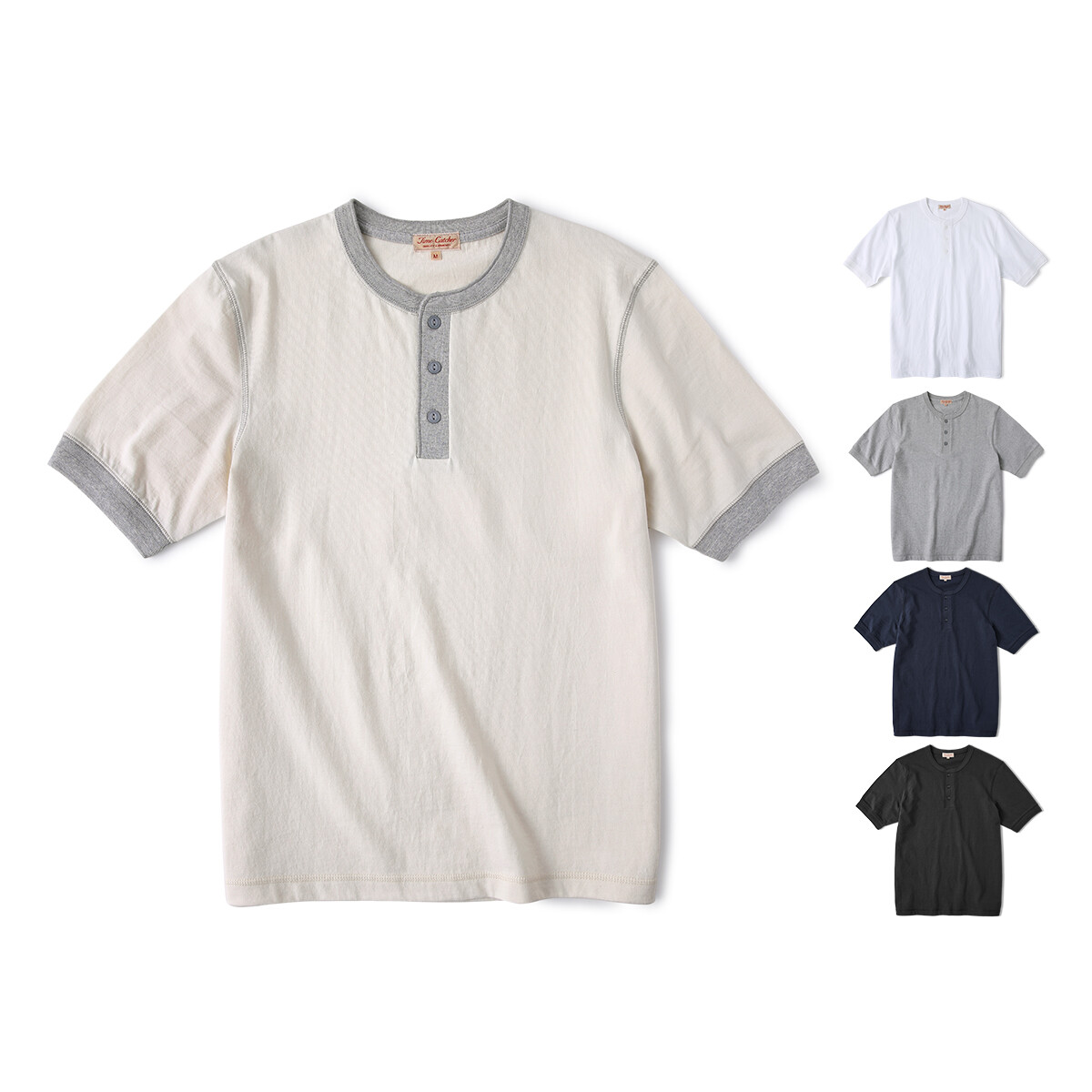 Tシャツ・カットソー 3 TAP Line Retro Collar Short Sleeve T Shirt (3color) 3 TAP Line Retro Collar Short Sleeve T Shirt (3color) トップス