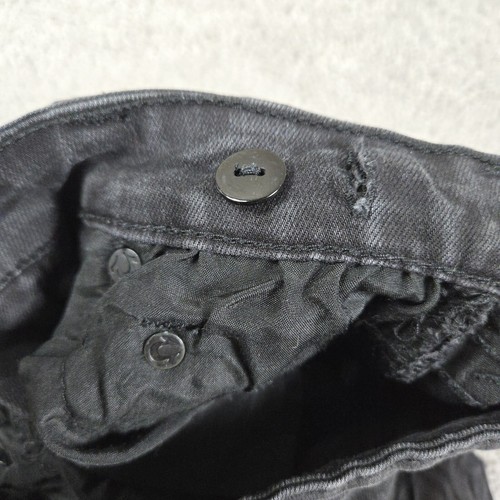True Religion Jeans Youth Size 4 Black Rocco Relaxed Skinny Distressed Grunge - Picture 7 of 8