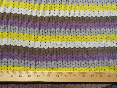 Geometric Lightweight Rayon COCCA Amu-Amu Japan Purple Green Brown Gray White 