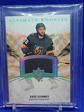 2020-21 UD Ultimate Rookies Jersey Gage Quinney /649 Vegas Golden Knights 