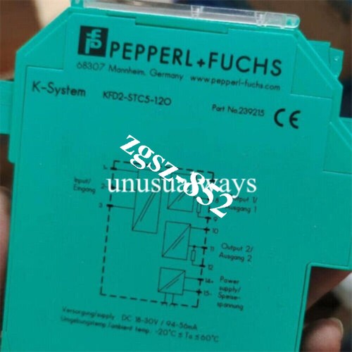 Pepperl+Fuchs KFD2-STC5-1.20 Safety Barrier Brand New Fast Shipping FedEx or DHL - Afbeelding 2 van 2