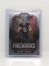 2022 Prizm Drake London Fireworks Rookie RC Atlanta Falcons #F-20