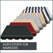 Markisentuch | Acrylstoff 320 q/qm | UV-Schutz 50+ | inkl. Volant | 5x3m