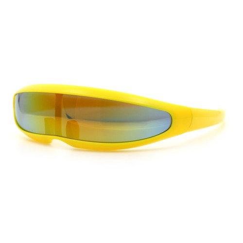 Gafas de sol punk estrechas robóticas futuristas con espejo color monolens Cyclops - Imagen 33 de 51