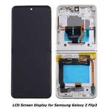 US OLED Display Screen Touch Digitizer For Samsung Galaxy Z Flip3 F711U/W Cream