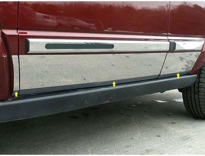 6pc. Luxury FX Chrome 7 5.8' Door Molding for 2006-2010 Jeep Commander