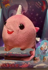 NEW Fingerlings HUGS RACHAEL Interactive Pink Glitter Plush Light up Horn Age 2 