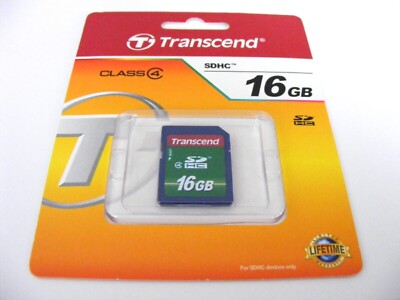 16GB SDHC Card Class 4 ( 16 GB SDHC Karte ) TRANSCEND Neu
