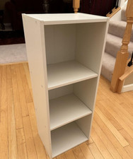 Small Cube Bookshelf Bookcase Storage Vertical Horizontally Floor Mount 3 Tier