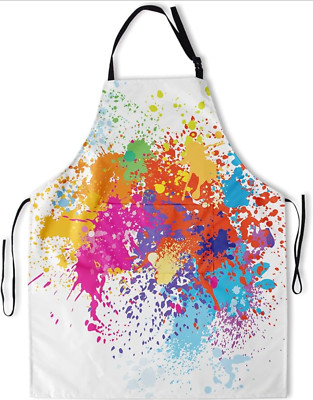 Colorful Apron Adjustable Neck Aprons with Pockets Waterproof Apron ...