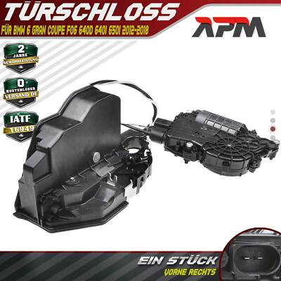 Türschloss Vorne Rechts für BMW 6 Gran Coupe F06 640d 640i 650i 2-Polig