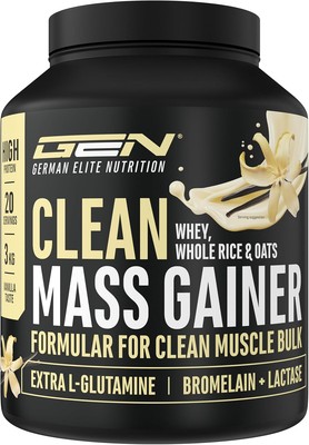 Clean Weight Gainer, 3 kg, Protein für Massephase (mit Glutamin)