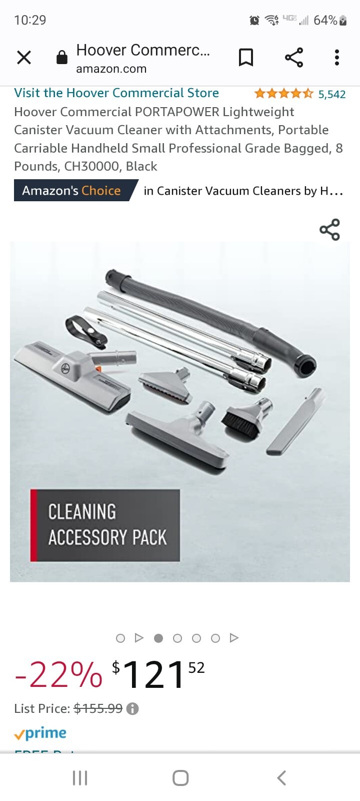 Hoover CH30000 Black/Orange Canister Vacuum Cleaner eBay