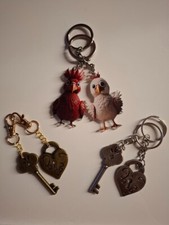 Pack 38 Partner-Schlüsselanhänger, 3 Paare siehe Foto - NEU