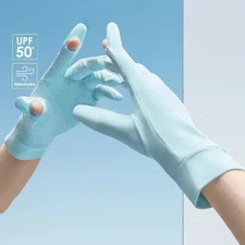Light Breathable Sunscreen Driving Gloves New Tech Ceramic Fabric UPF 2000+
