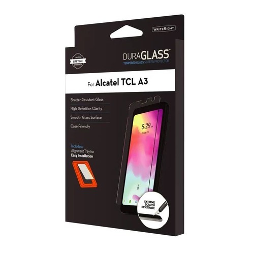 ONN Rugged Cell Phone Case Cover For Alcatel TCL A3 + Screen Protector Black - Picture 5 of 9
