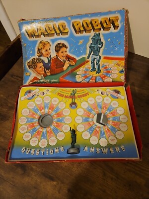 Vintage The Amazing Magic Robot Board Game Merit Toy 1950's