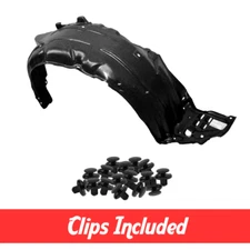 Front Right Passenger Side Fender Liner w/ Clips For 2006-2011 Honda Civic Sedan