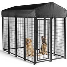 Heavy Duty Dog Kennel Pet Welded Metal Playpen Large Animal Cage Outdoor Indoor