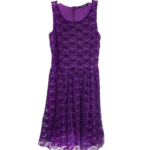 Loft Women's Sleeveless Dress Purple Lace | eBay