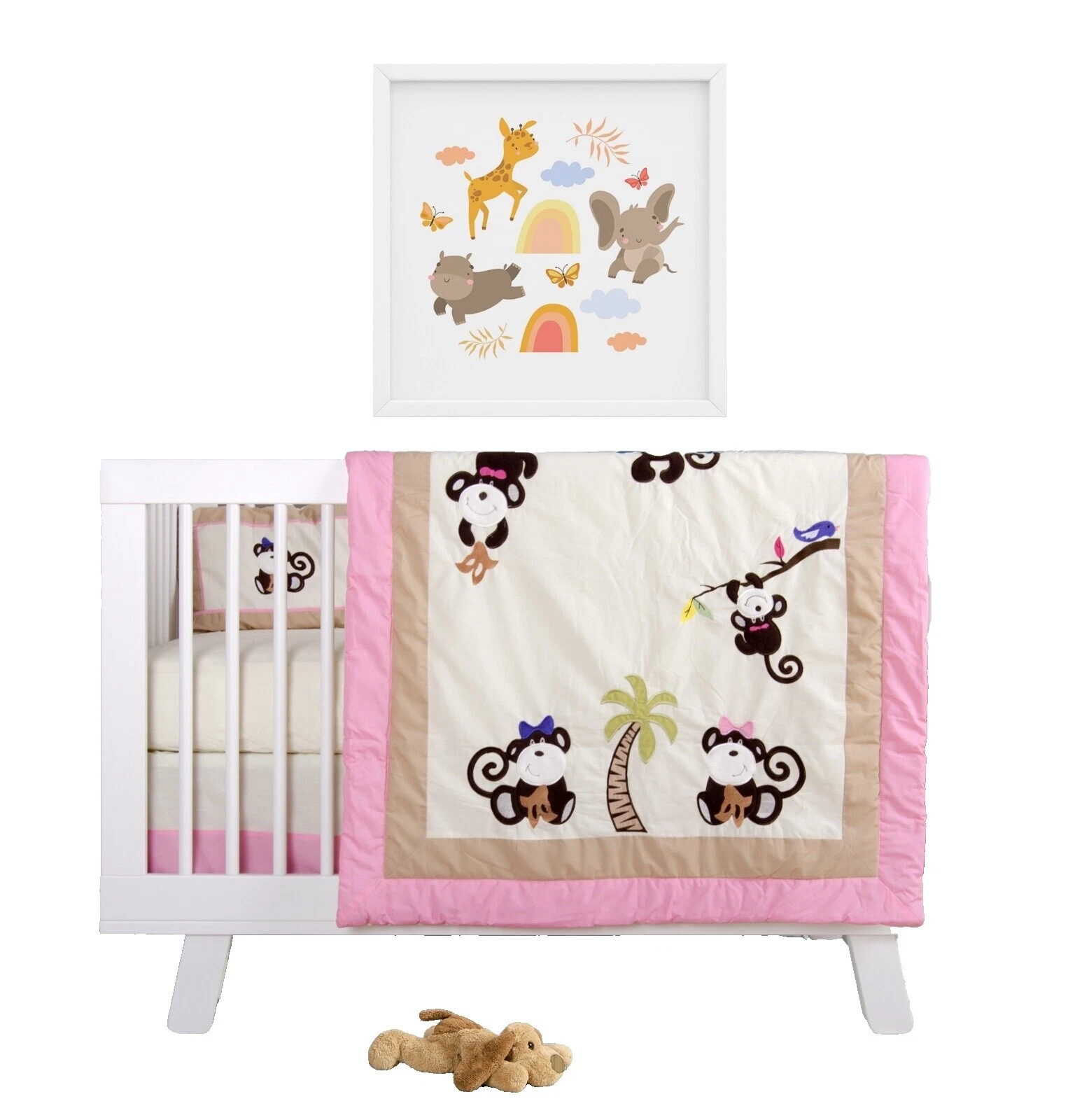 Комплекты детского постельного белья из хлопковой смеси Monkeys