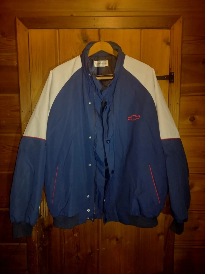 🎀 Винтажная летняя куртка на пуговицах 1992 Chevrolet Service Mechanic размер XL-XXL - Изображение 2 из 4