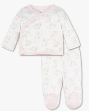 Baby Frühchen Erstlingsset Erstlingsoutfit Wickelhemdchen & Hose NEU mit Etikett