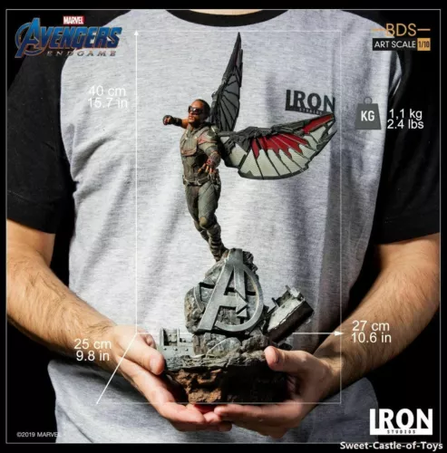 New 1/10 Iron Studios Marvel Avengers 4 Endgame Falcon BDS Art Scale Statue