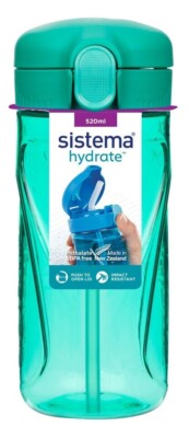 Sistema Hydrate Quick Flip Wasserflasche | 520 ml | BPA-freie Wasserflasche mit |