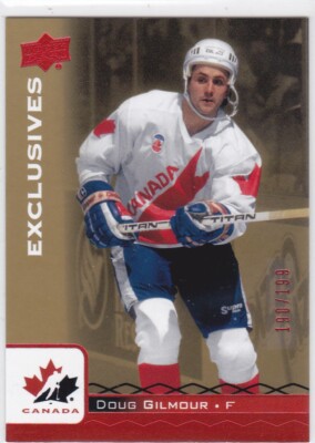 2017 UD TEAM CANADA JUNIORS..DOUG GILMOUR..EXCLUSIVES../199..# 91..MAPLE LEAFS