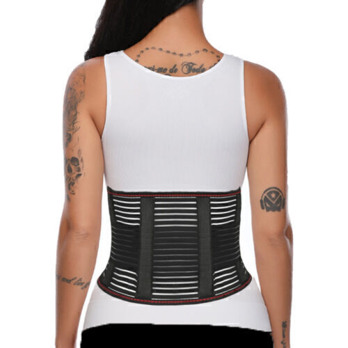 Back Brace for Lower Back Pain Relief Sciatica Breathable Lumbar Support Belt UK - Picture 10 of 11