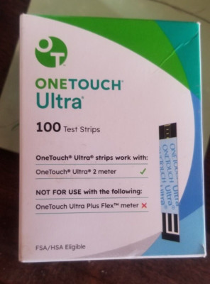 ONETOUCH ULTRA  TEST STRIPS 100ct -FACTORY SEALED EXP 11/2026-