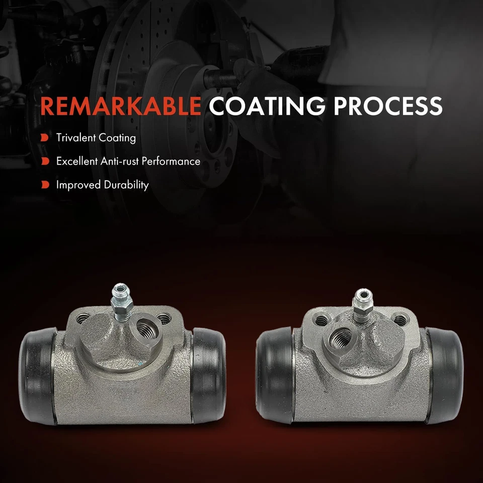 2x Cilindro de rueda de freno de tambor delantero izquierdo y derecho para AMC American 1964-1965 Foto 3 de 4