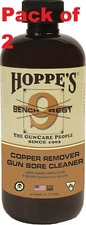 Hoppes 9" Bench Rest Copper Bore Cleaning Solvent 16oz Bottle BR916 (2 PACK!)