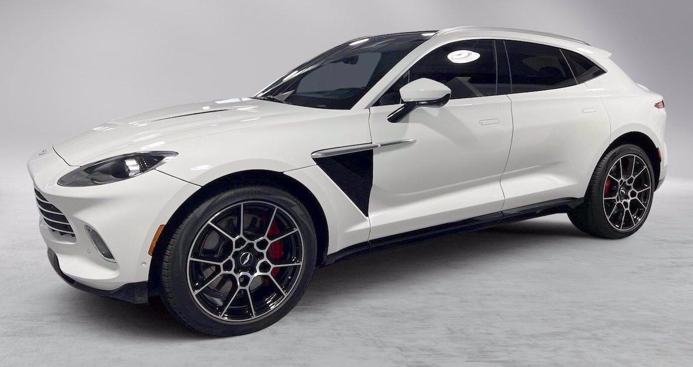 4 Factory Aston Martin DBX Wheels Tires TPM Genuine OEM Black 22 inch Set Sport