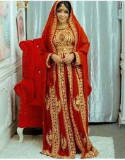Ramadan Dress Ethnic Wear Sale Royal Wedding Dubai Moroccan Kaftan Farasha Abaya