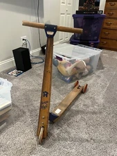 Antique German wooden scooter