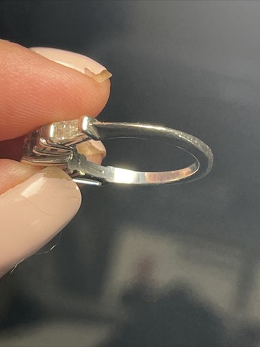 Stunning White Gold Moissanite Ring Size 6.5. 1.6 Carat Weight. - Picture 11 of 19