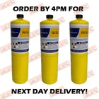 3 X MAPP MAP PRO PLUS GAS DISPOSABLE BOTTLE PLUMBERS BURNER CYLINDER 400G