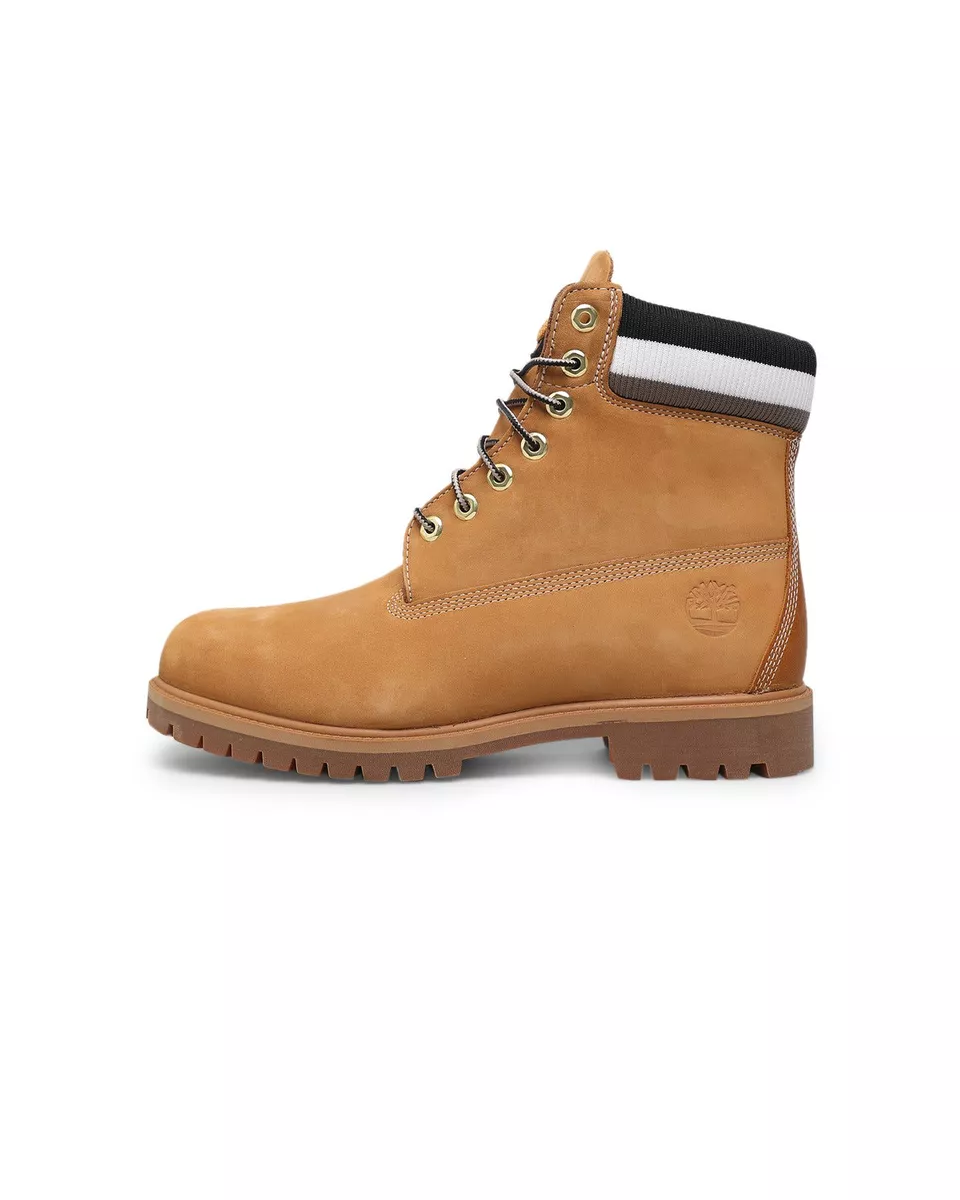 Timberland Heritage 6 In. Premium Rubber Cup WP Boot Wheat Nubuck Black