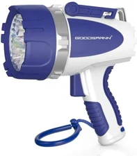 GOODSMANN Rechargeable Spotlight Waterproof LED Flashlight 3000 Lumen