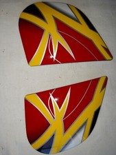 HJC ZF-8 Duke MC, Visier Halteplatten,rot/gel...