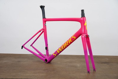 56cm Specialized S-WORKS Tarmac SL6 Acid Pink Carbon Rim Brake Road Frameset