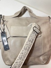Latico Leathers Bianca Leather Crossbody Bag NEW in Grey